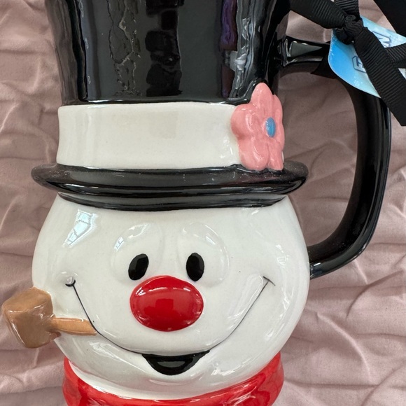 RAE DUNN CHRISTMAS HOLIDAY WINTER FROSTY THE SNOWMAN COFFEE MUG “FROSTY” - Picture 8 of 10